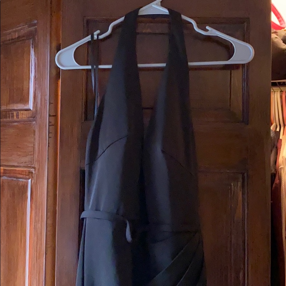 Halter black dress
